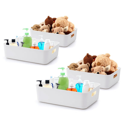 BigTron Storage Bin with Handle-Kitchen Pantry, Bathroom Vanity, Laundry, Health,Refrigerator and Beauty Product Supply Organizer