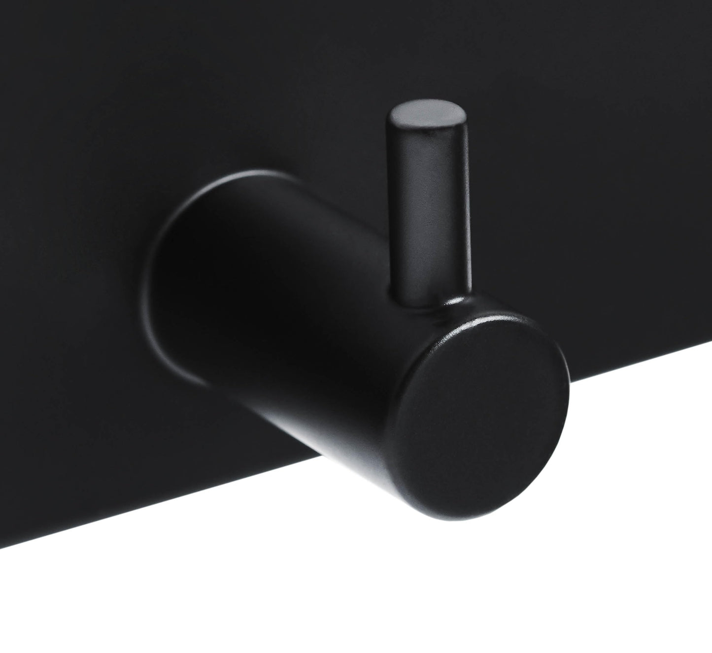 Brute Strength – Stainless Steel wall Coat Rack – Black – 15 Hooks · 102 cm