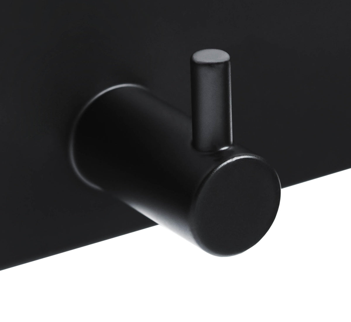 Brute Strength – Stainless Steel wall Coat Rack – Black – 25 Hooks · 172 cm