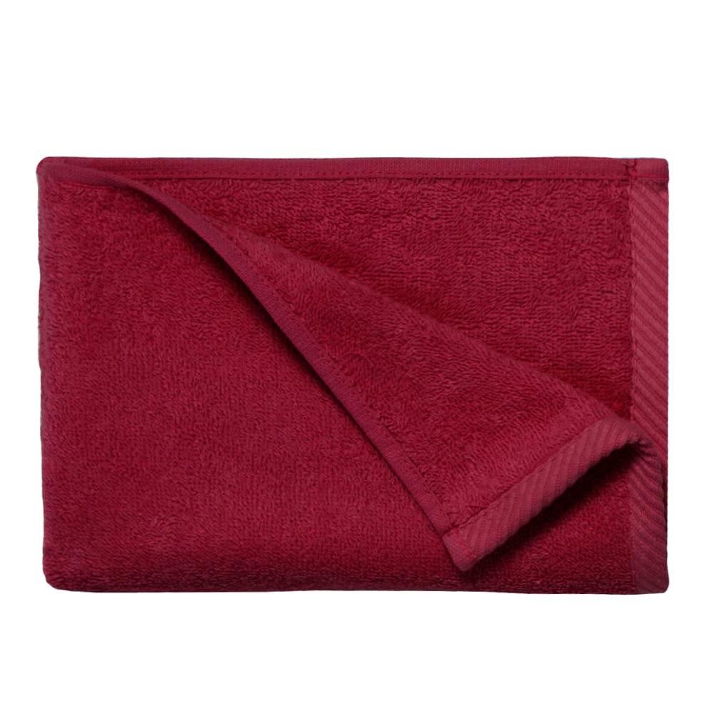 Top Towel - Plus - Large Bath Towels - Bath Towels - 2 Bath Towels - 100 x 150 cm 100% Cotton - Garnet