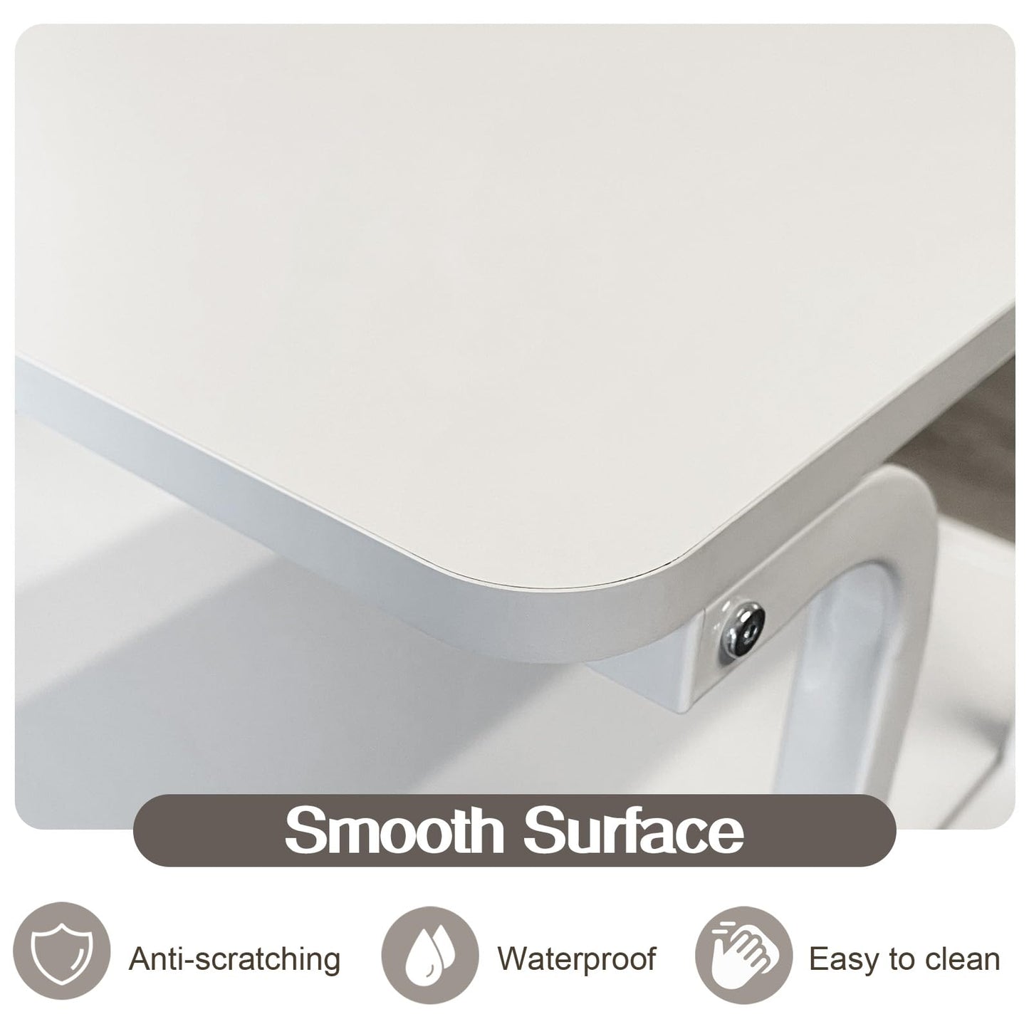 PUNCIA 2-Tier Laser Printer Stand with Storage Shelf for Home Office