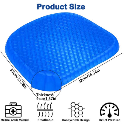 Chair Cushions,Car Seat Cushion,Honeycomb Gel wheelchair Cushion for Driving,Airplane,Travel,Orthopedic,Coccyx,Office,Desk,Pressure Sore,Stadium