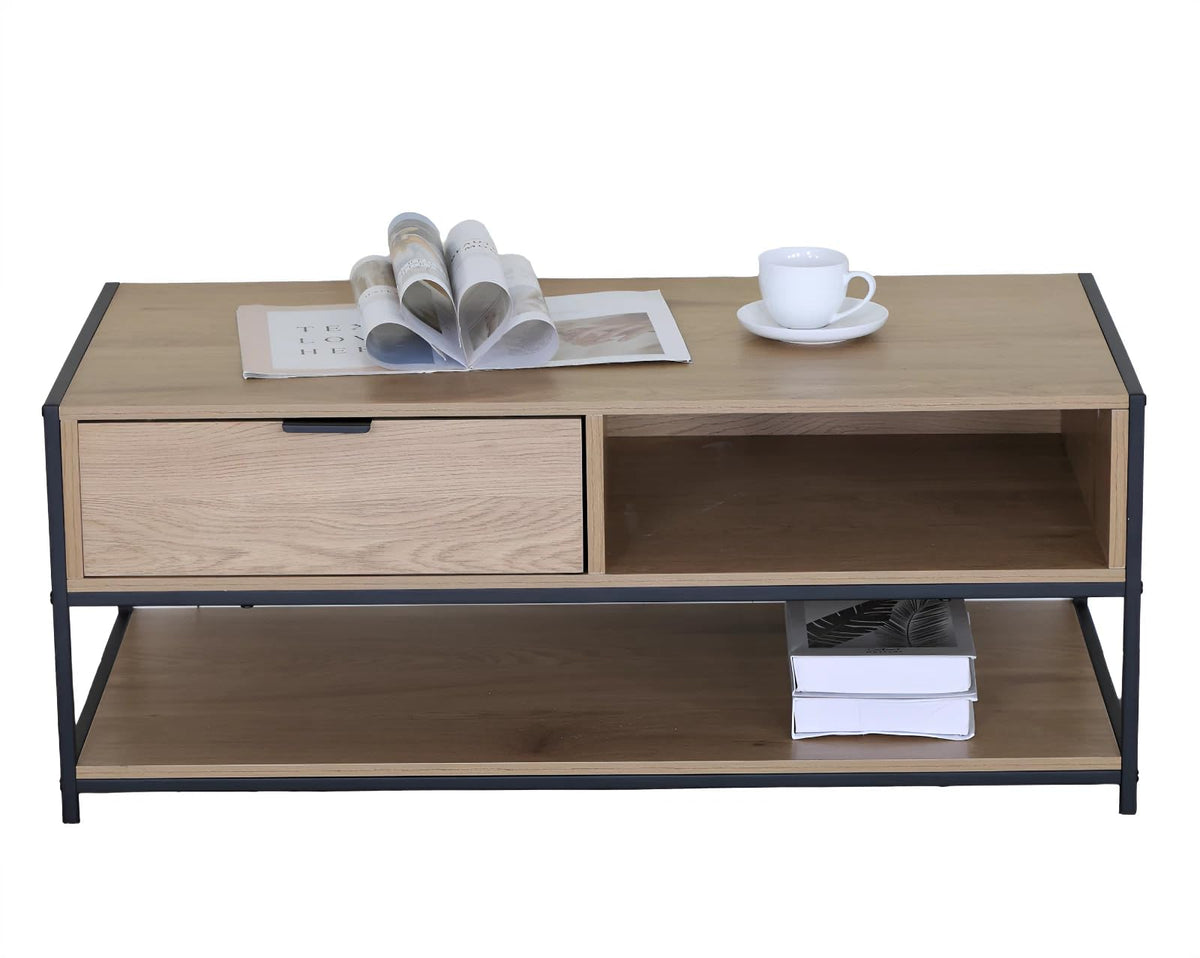 CELINO making your day Large Coffee Table | Industrial Coffee Table for Living Room