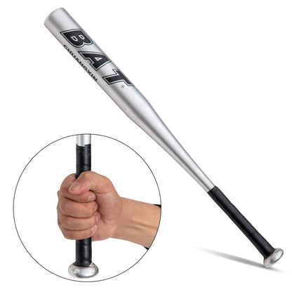 Baseball Bats Set Baseball Bar Stick Silver+Baseball+Baseball Glove Aluminum 25inch Security Baseball Bat and Ball Youth Adult outdoor training