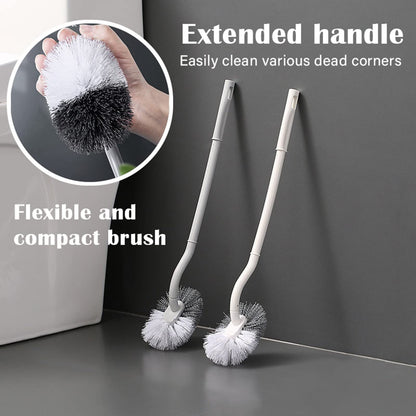 Toilet Brush Bowl Cleaner Scrubber Brushes for Bathroom Long Handle, 2 Pack