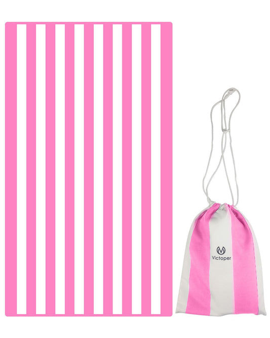 Victoper Microfiber Beach Towel Oversized Rapid Drying Sand Free Soft Compact Lightweight Qualities Beach Towels for Adults Ideal for Swimming Beach