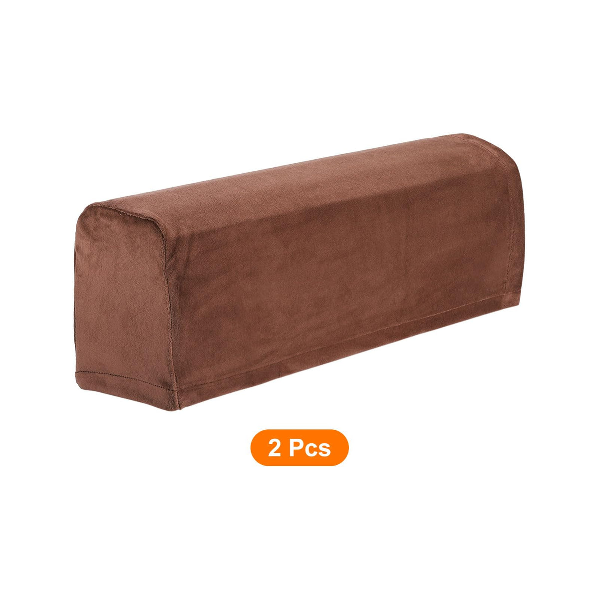 sourcing map Stretch Sofa Armrest Covers Coffee 2 Pcs