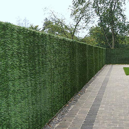 Artificial Conifer Hedge Plastic Privacy Screening Garden Fence 1m High x 3m Long (3ft 3" x 9ft 10")