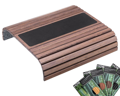 Bamboo Sofa Arm Tray - Anti-Slip, Flexible for All Armrests - Durable Couch Arm Table with Elegant Design, Natural Color, Fits Any Interiors