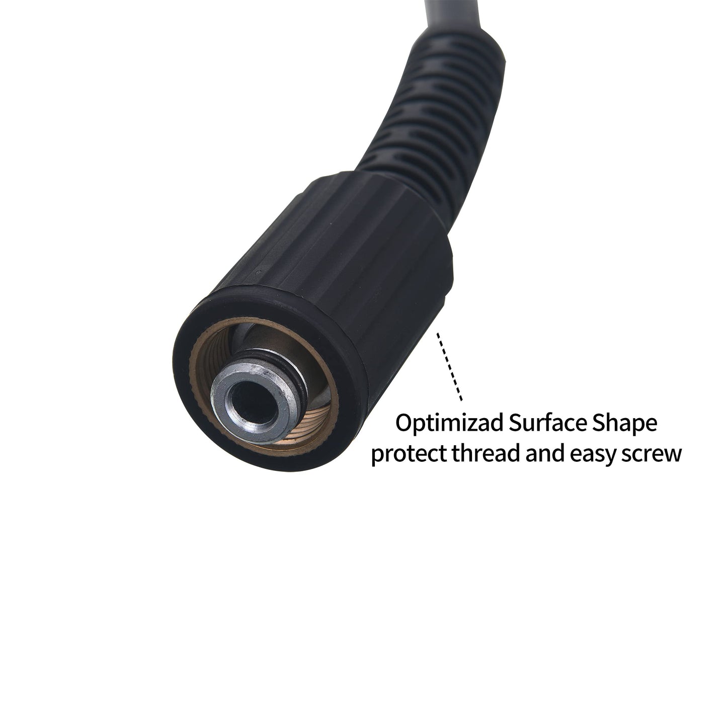 Tool Daily High Pressure Washer Hose 50 FT X 1/4 Inch, 3600 PSI, M22 14mm, Replacement Power Washer Hose for Most Brands