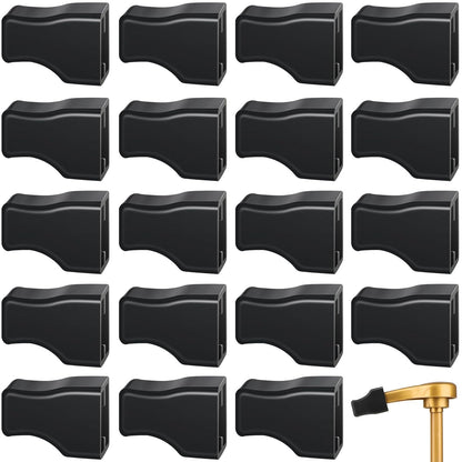Ktxaby 20Pcs Black Coffee Syrup Pump Tip Covers,Rubber Syrup Caps Fits for Syrup Pump,Oil Liquor Bottle,Pour Dispenser