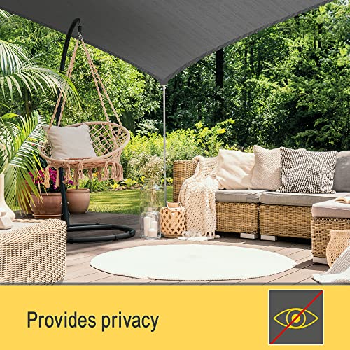 Sol Royal SolVision HS9  Triangle Sun Shade Sail 6x4,2x4,2 m HDPE Breathable & UV-light resistant Sun Protection for Terrace, Balcony, Pool & Garden
