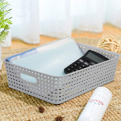 Gitany 6 Pack Desktop Storage Baskets, Plastic Office Baskets, A4 Storage Tray