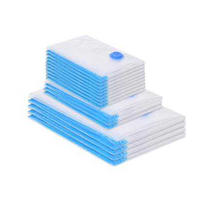 GQC 15 Pack Travel Vacuum Storage Bags for Luggage, Reusable Space Saver Bags for Clothes and Clothing Organisation, 4 (64x47cm) 3