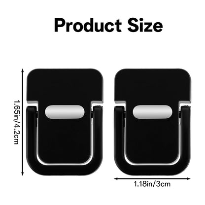 Sorcristy 2 PCS Computer Keyboard Stand, Keyboards Riser Adjustable Black Laptop Stand Portable Mini Self-Adhesive Foldable Feet Keyboard Lift for