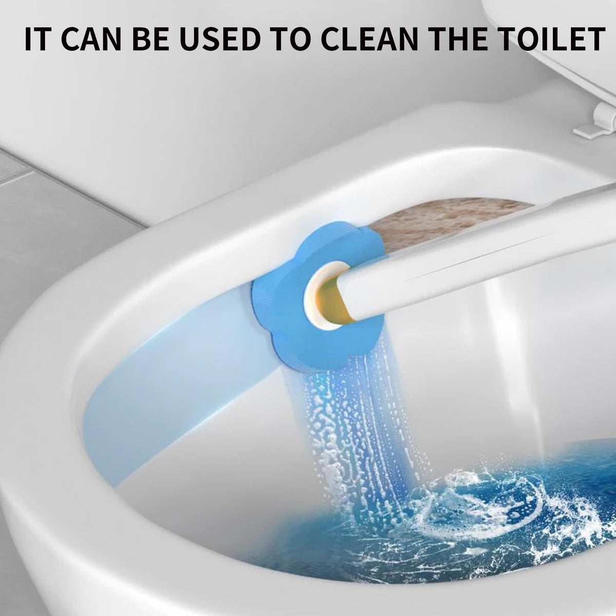 Disposable Toilet Brush Replacement Heads Ocean Blue Refills 30Pcs