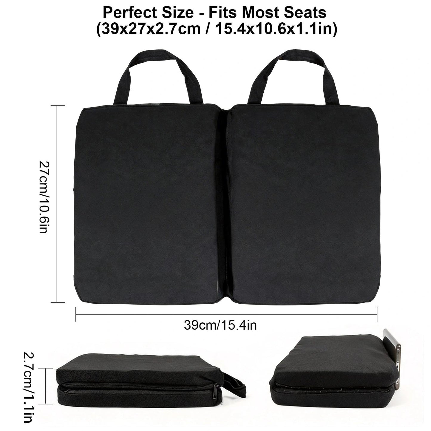 Gel Seat Cushion, Foldable Pressure Relief Cushions Non-Slip Ergonomic