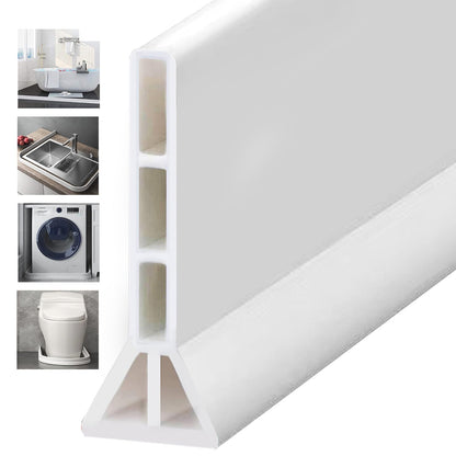 Wet Room Floor Water Barrier, Shower Threshold Water Splash Guard,TPE Shower Door Water Dam, Shower Threshold Water Retaining Strip