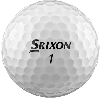 Srixon Z Star 8 - Dozen Premium Golf Balls - Tour Level - Performance - Urethane - 4 pieces - Premium Golf Accessories and Golf Gifts, PURE WHITE