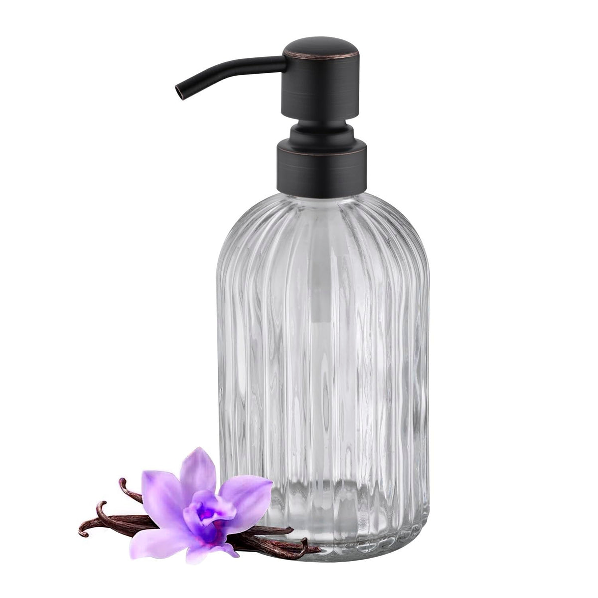 Leetcp Soap Dispenser, Dish Soap Dispenser, Bathroom Liquid Soap Dispenser, with Rustproof Stainless Steel Pump