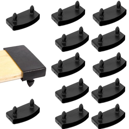 Pozaqutar 12-Piece Bed Slat Holders Set, Durable Plastic Caps for Side and Center Slats, Replacement Parts for Single, Double, King
