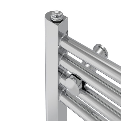 NRG Chrome Heated Towel Rail Straight Designer Radiator, 1200×500mm