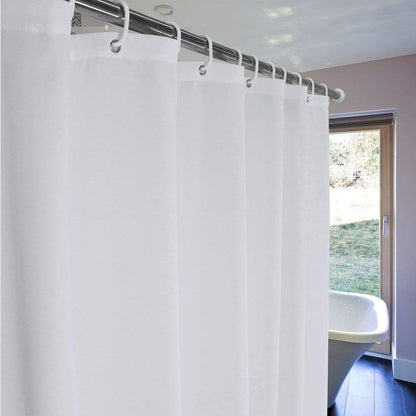 meioro Solid Colour Shower Curtains, PEVA Waterproof Bathroom Curtain Includes Curtain Hooks