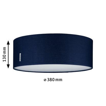 Paulmann 70951 Ceiling luminaire Mari max. 2x20 watt Ceiling lamp Blue Living Room lamp Fabric Hallway lamp E27