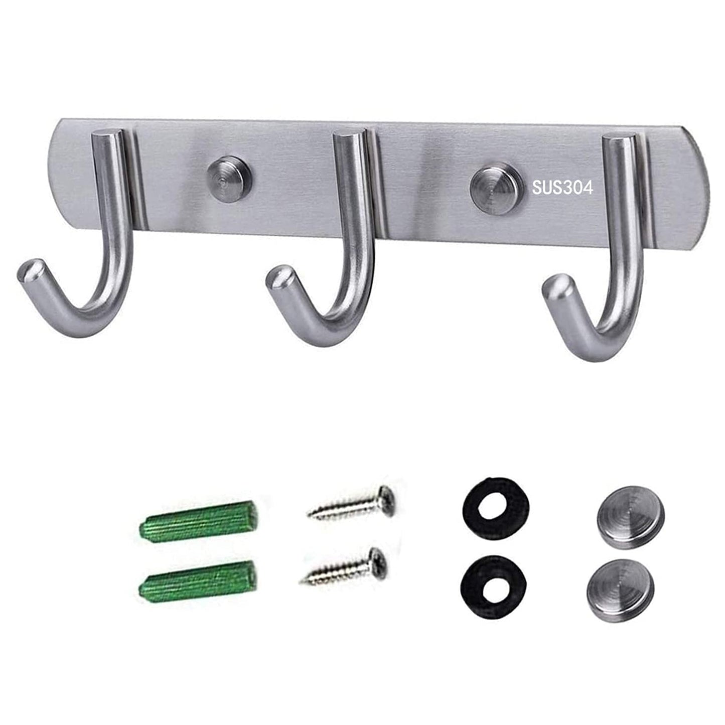 ZatRuiZE Coat Hooks for Wall, 3 Hook