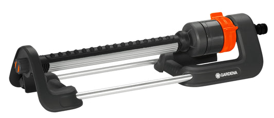 Gardena Aqua M rectangular oscillating sprinkler: Lawn sprinkler for watering areas of 110?250 m?, range 8?18 m, spread max. 14 m, built-in metal