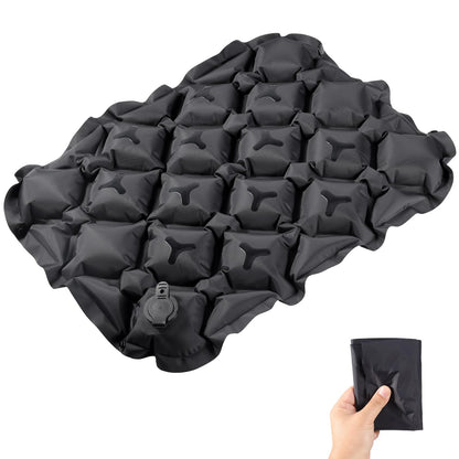 KINGTLE Inflatable Seat Cushion, Travel Air Pad with Bag, Camping Mat