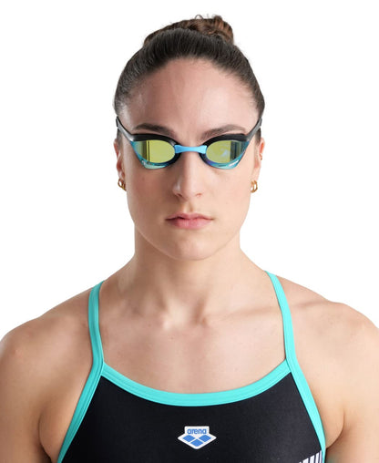 arena Cobra Ultra Swipe Mirror Unisex Adult Racing Swimming Goggles, Swimming Pool Goggles with Curved Mirror Lenses, Anti-Fog, UV Protection, 5
