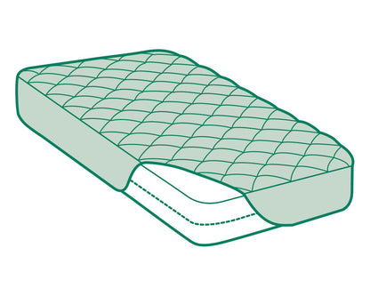 SAVEL - Mattress Cover (70x140 cm) Cot Bed Size | Aloe Vera | Breathable and Waterproof Mattress Protector - White