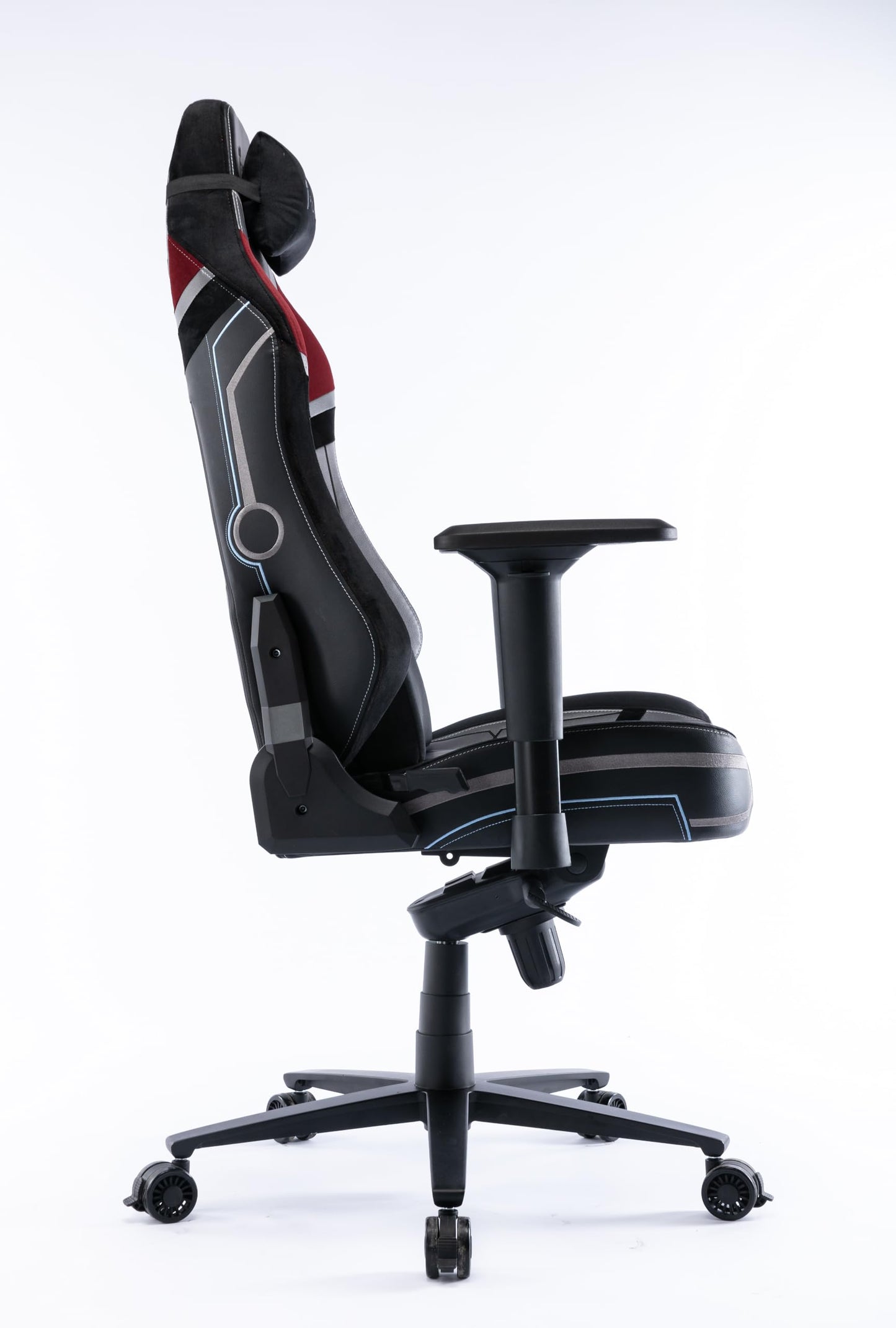 TTRACING Gaming Chair for Adults, 186kg Heavy Duty Desk Seat, 155° Reclining with 4D Armrests, Velour & Faux Leather Office Furniture
