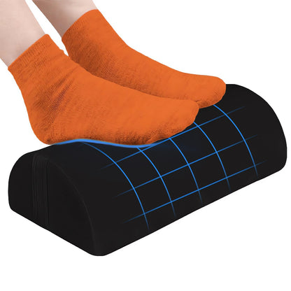 Chiziyixin Foot Rest Under Desk, Ergonomic Desk Footrest Cushion with Washable Cover & Portable Handle
