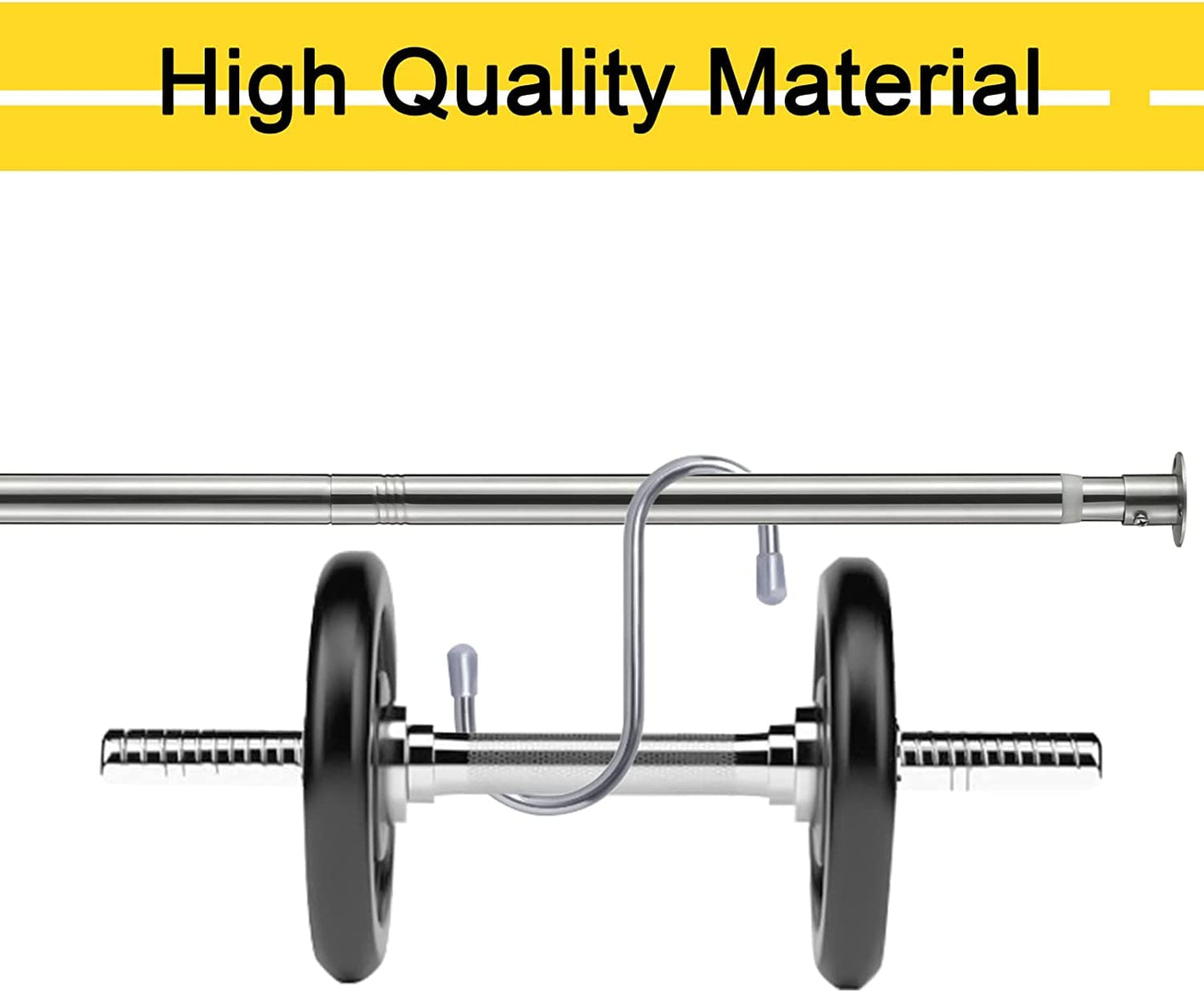 Extendable Clothes Rail, 38-99 cm Stainless Steel Clothes Rail Adjustable Wardrobe Clothes Rail for Bedroom