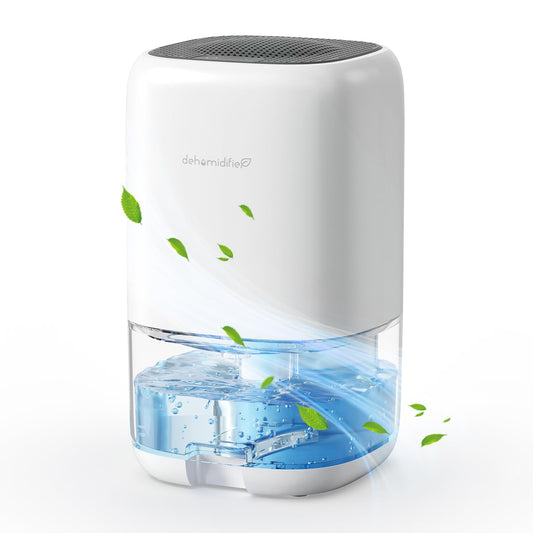 AROEVE Dehumidifier 1000ml, Dehumidifiers for Home, Auto Off, Auto Defrost, Peltier Technology, Coloured Light, Portable, Quiet, for Wardrobe,