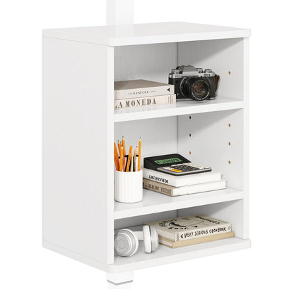IBUYKE Under Desk Storage Cabinet Clamp on Desk Legs Shelf UTMZ012W