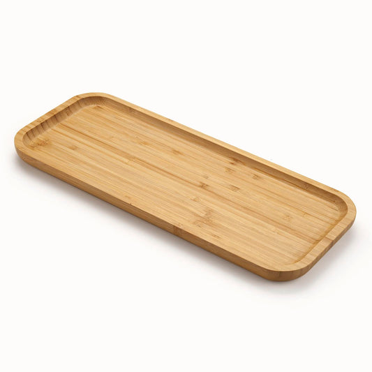 Bamboo Vanity Tray, Bathroom Counter Tray, Toilet Tank Tray, Bathroom Tray for Organizing and Home Decor, 14.2 x 6 x 0.8 inch