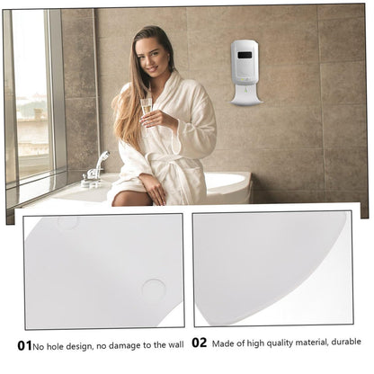 Cabilock 2pcs Soap Dispenser Drip Tray Wall Mount Automatic Dispenser Catch Tray Soap Drip Catcher for Home Office Hotel Restroom