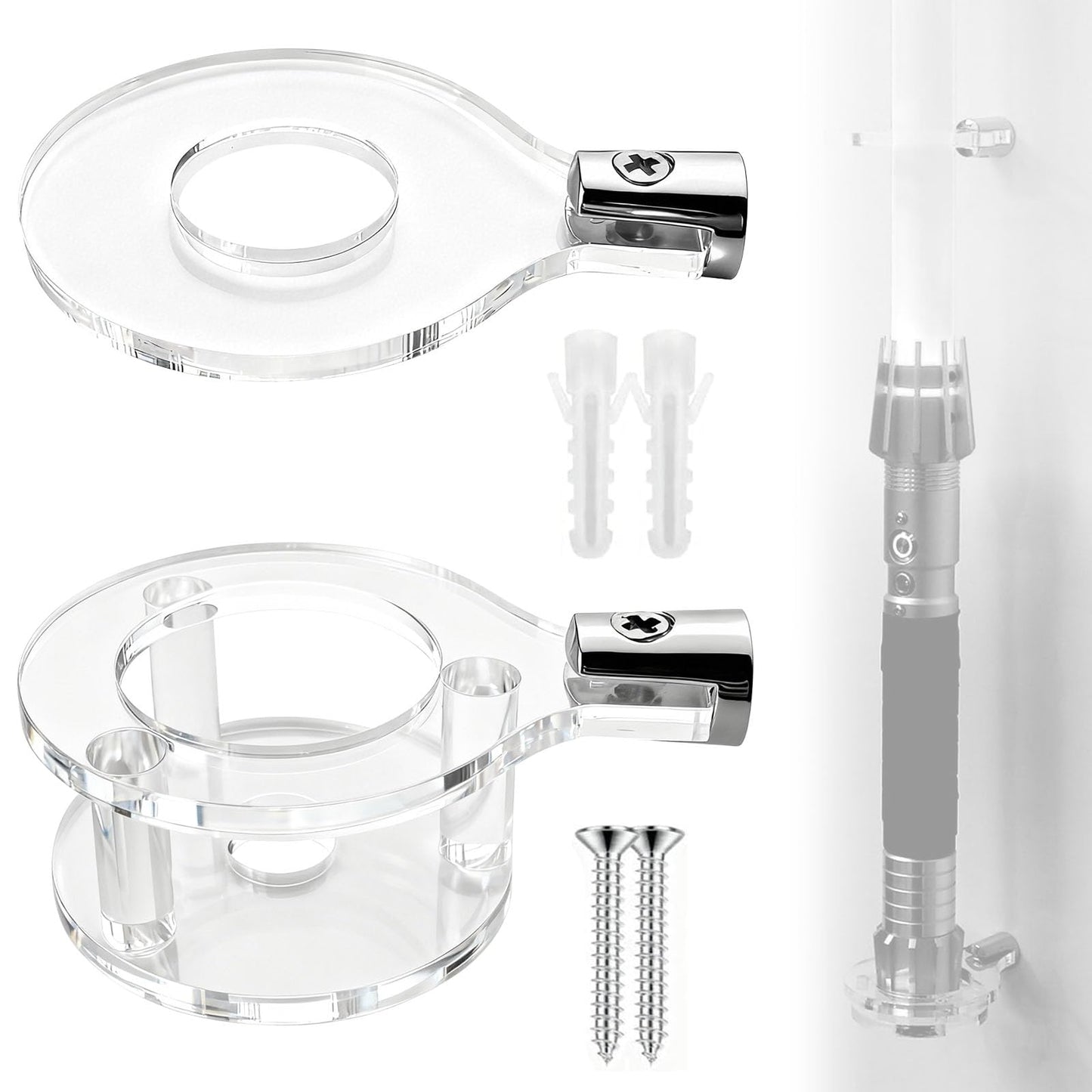 SzSFQ Acrylic Light Saber Wall Mount Vertical (Transparen)