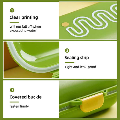 EOWVISN 3 Piece Soap Dish, Portable Soap Dish, Drain Soap Dish, Waterproof Soap Dish, Suitable For Travel, Camping, Gym, Bathroom, Etc.
