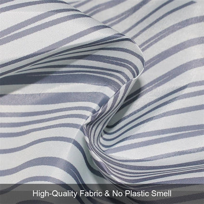 Lkw Ogechi 240x200 CM Waterproof Shower Curtain Big Dot, 180-300 CM Extra Wide Grey Shower Curtain Weighted Hem