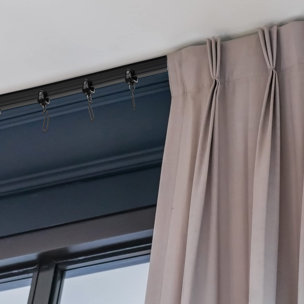 Flexible Bendable Ceiling Curved Curtain Track Mount Windows Shower Curved Track for Curtain Rail with Track Curtain System RV Curtain Track Bed