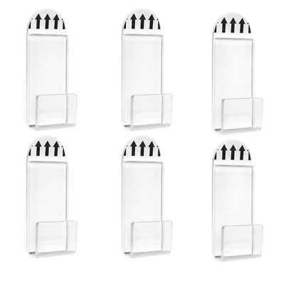 QUUPY 6Pcs Clear Vinyl Record Wall Mounts