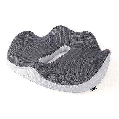Pacico Memory Foam Seat Cushion for Office Chair, Home Chair, Car Seat, Airplane, Wheelchair, Pain Relief for Long Sitting, Non-Slip Bottom