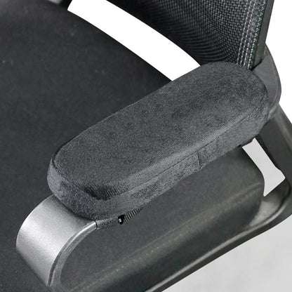 zalati 2 Pcs Chair Armrest Armrest Pads Ergonomic Foam Armrests Pads Non Slip Support Covers Wheelchairs Office Chairs Black