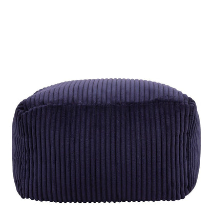 icon Amara Small Cord Bean Bag Footstool with Filling Included, Blue