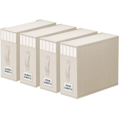 StorageTastic Bed Sheet Closet Organizers and Storage Under Bed Storage