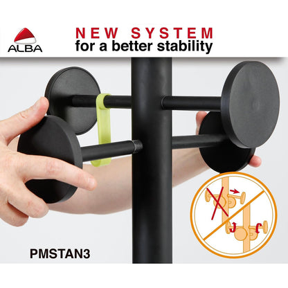 Alba Coat Stand, Metal, Black, One Size, PMSTAN3N